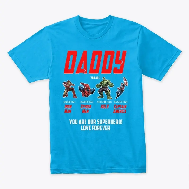 Super Hereos Father Day T-Shirt